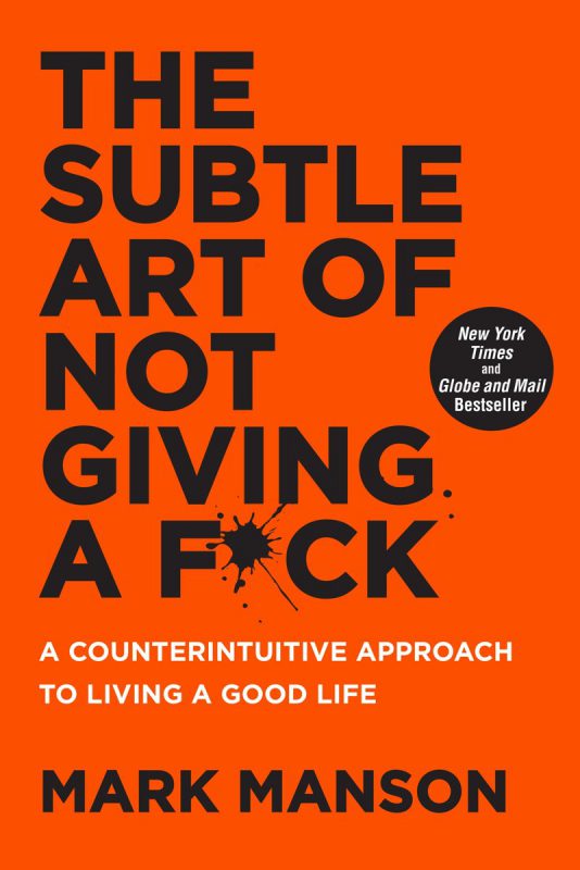 Cover the subtle art of not giving a f*ck