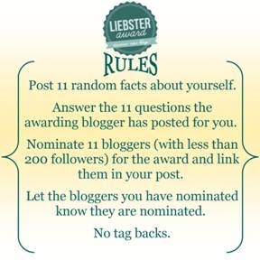 Liebster Award Rules