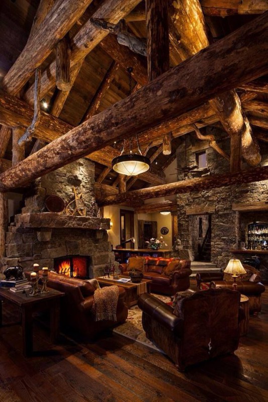 Log Cabin living room